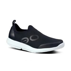 OOFOS OOMG Sport LS Low Shoe Women's Black White Stretch SZ 9